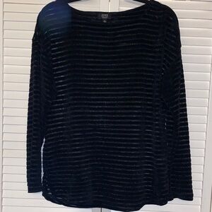 Jones NY Collection Navy Blue Lightweight Pullover Sweater Size Large